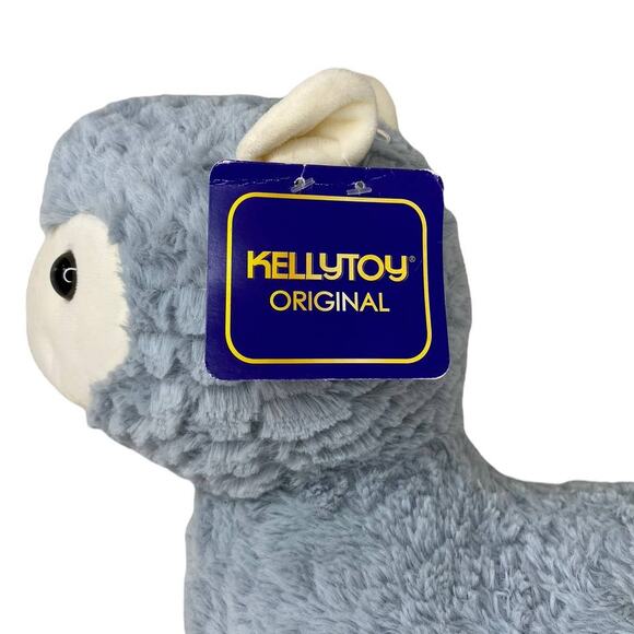 Kellytoy Original Llama Alpaca Blue Stuffed Animal Plush New With Tags 17" - Picture 7 of 9